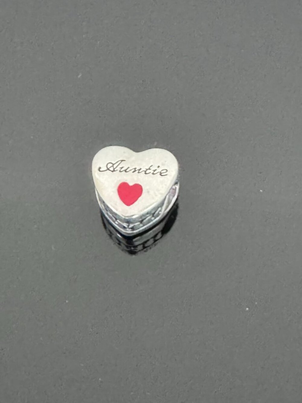 Authentic Pandora Love Auntie Heart Exclusive Charm - Picture 2 of 2